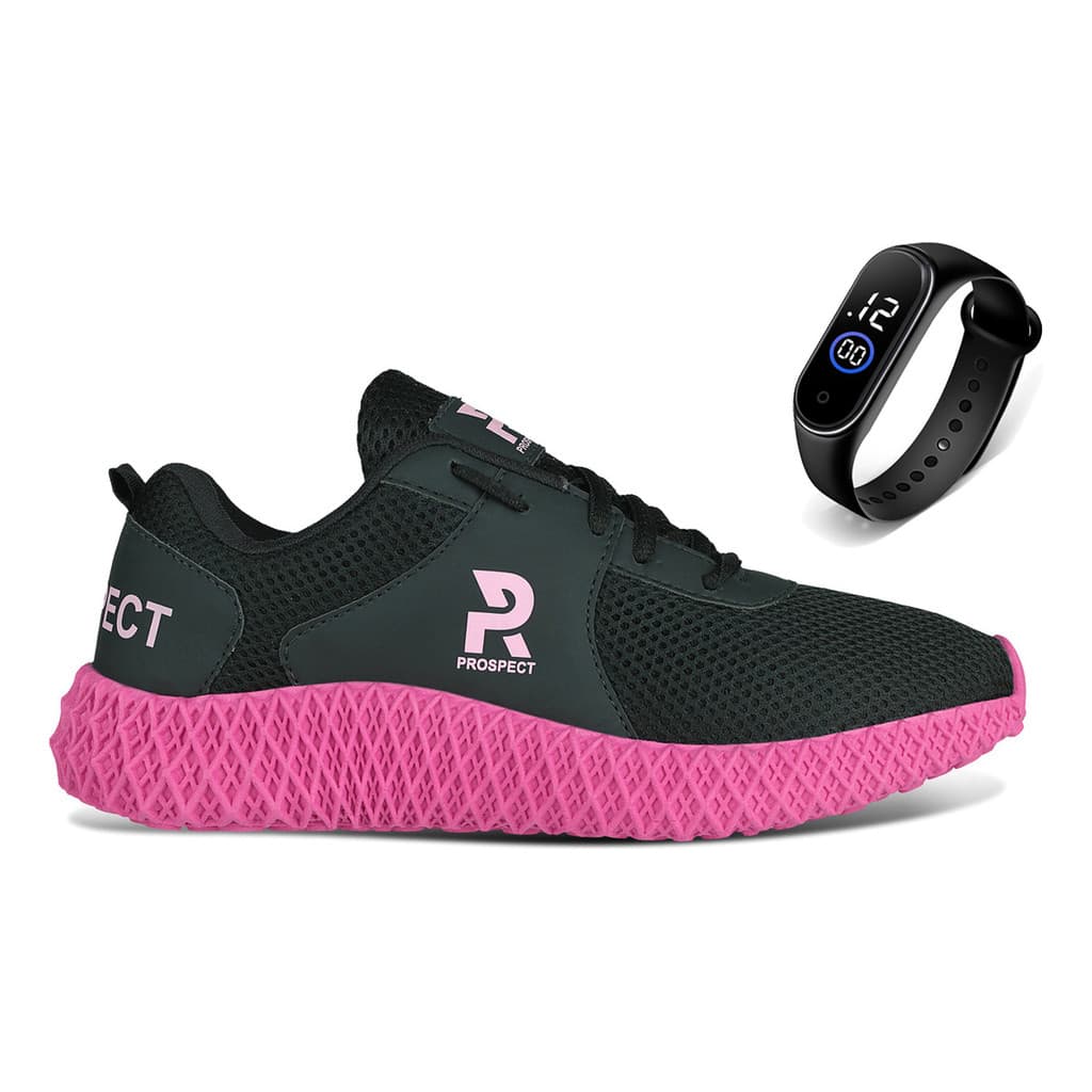 Tenis Feminino Fly  Com Relogio De Brinde Super Lançamento