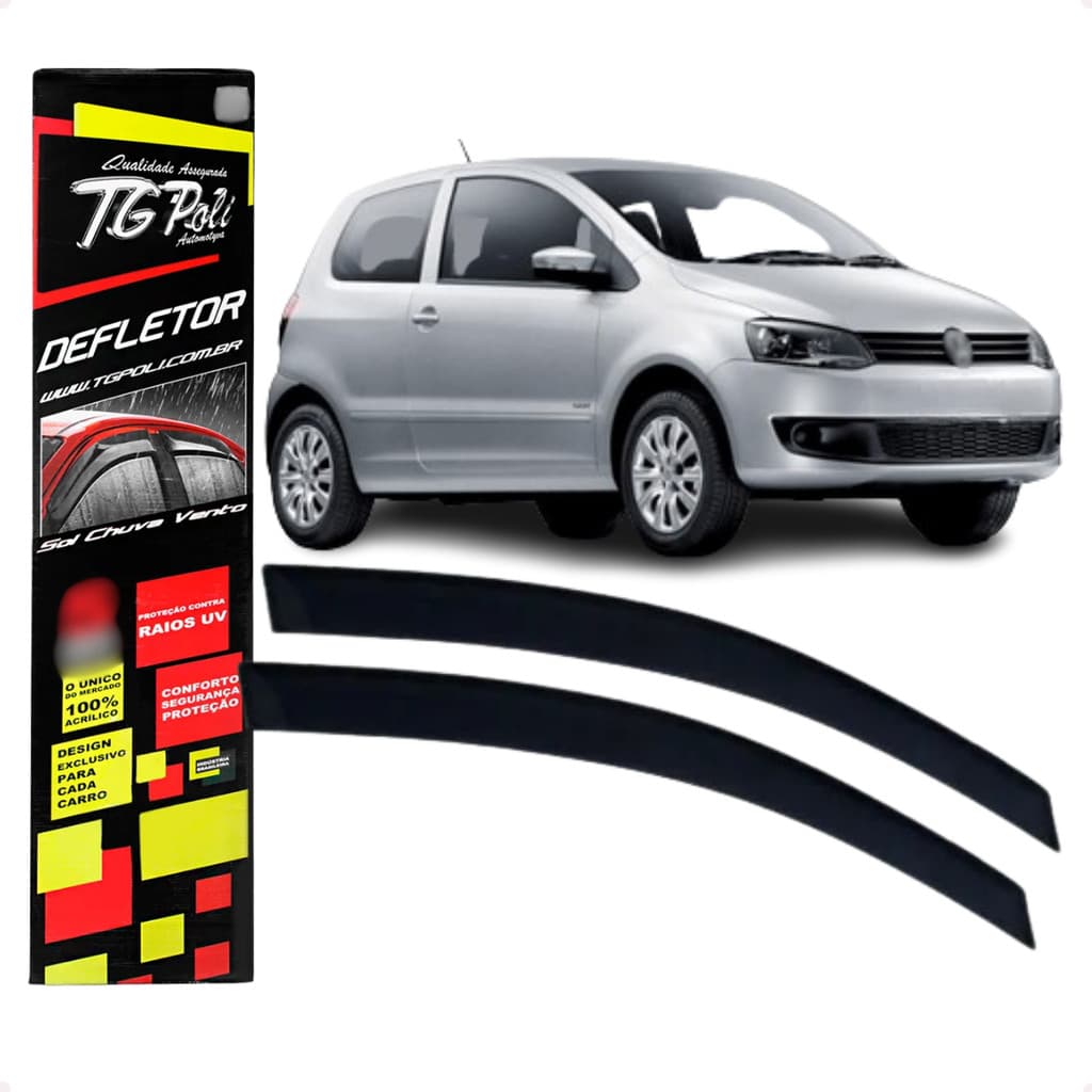 Calha de Chuva Defletor Volkswagen Fox 2004 A 2014 2 Portas Original TG Poli