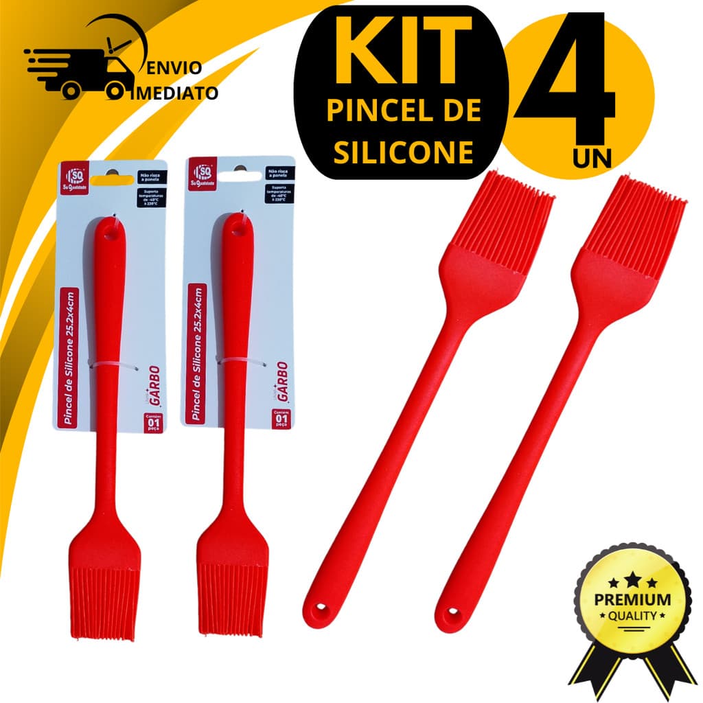Pincel Culinário Pincel de Silicone Culinário Pincel Churrasco Confeitaria Untar Forma Pincelar Pão