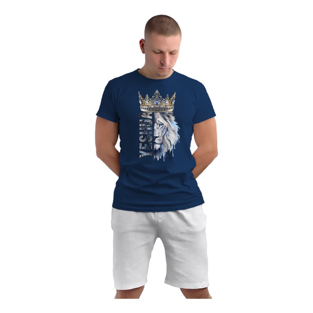 Camiseta Leão Yeshua Moda Top Evangélica Estampada Masculina