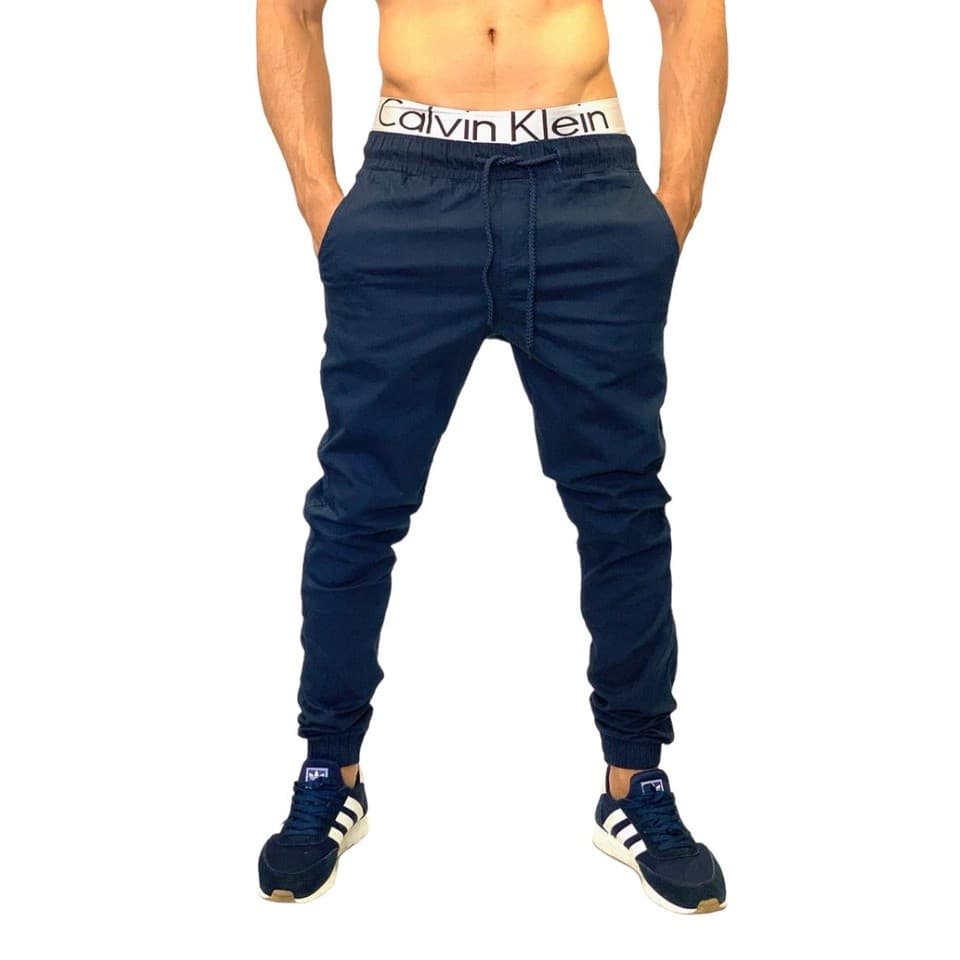 Calça masculina sarja lisa e jeans lisa rasgada Azul Marinho Preta Branca Vinho Bege Caqui Camuflada