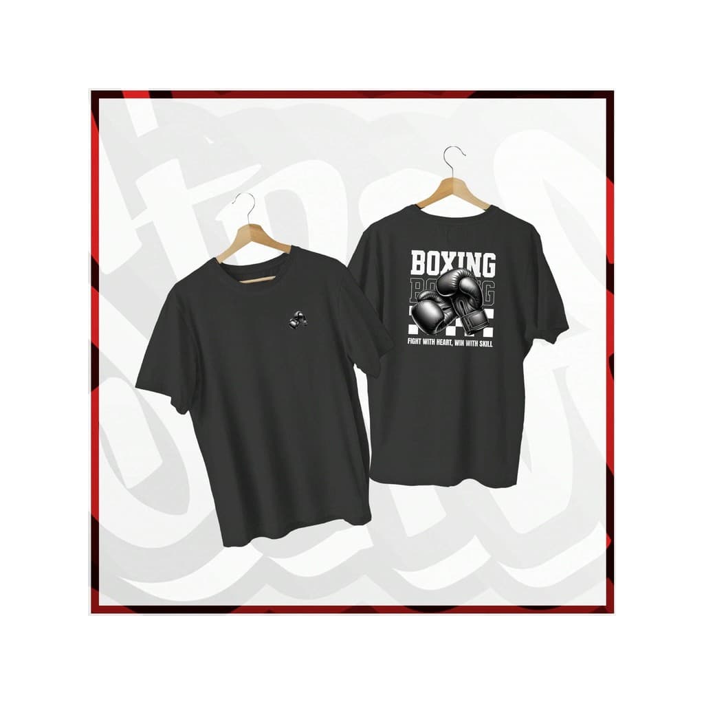 Camiseta Básica Unissex 100% Algodão 30.1 Boxing Luva Boxe Lançamento