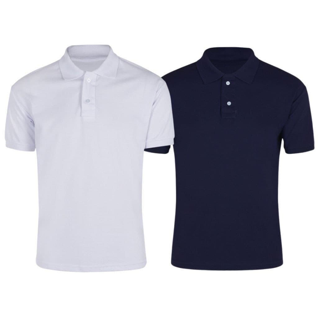 Kit2 Camisa Polo De Masculina Premium Piquer Poliester