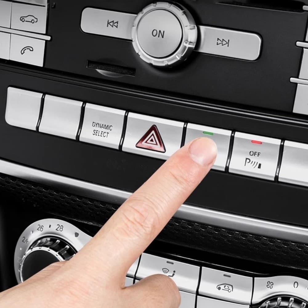 Painel Do Console Central Carro Multi-Função Botão Adesivo Guarnição Capa Para Mercedes Benz Ab Classe GLA CLA W176 W246
