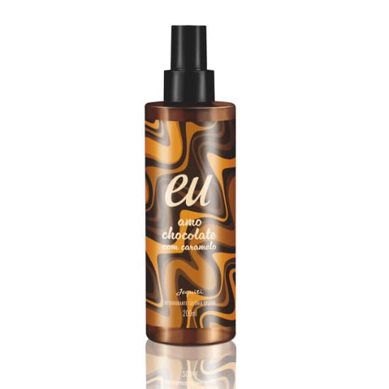 Colônia Splash Eu Amo Chocolate Caramelo, 200 ml Jequiti