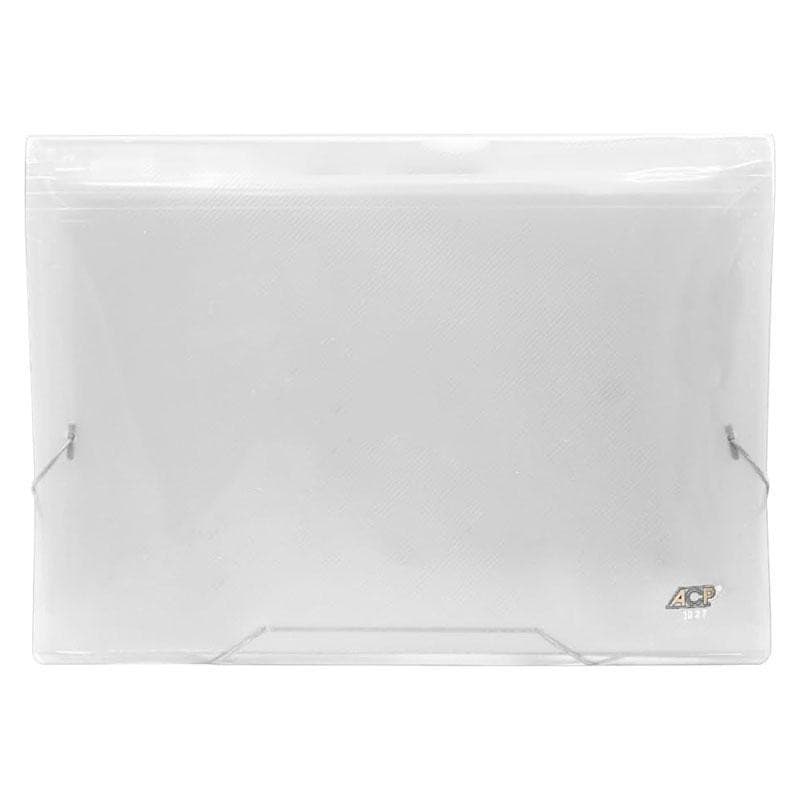 Pasta Sanfonada A4 com 12 Divisórias Cristal - ACP