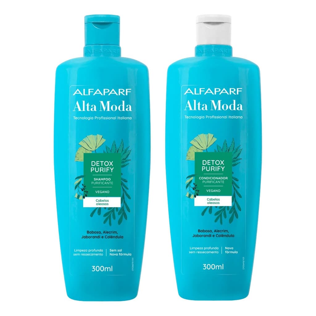 Shampoo E Condiconador Para Cabelos Oleosos Vegano Detox