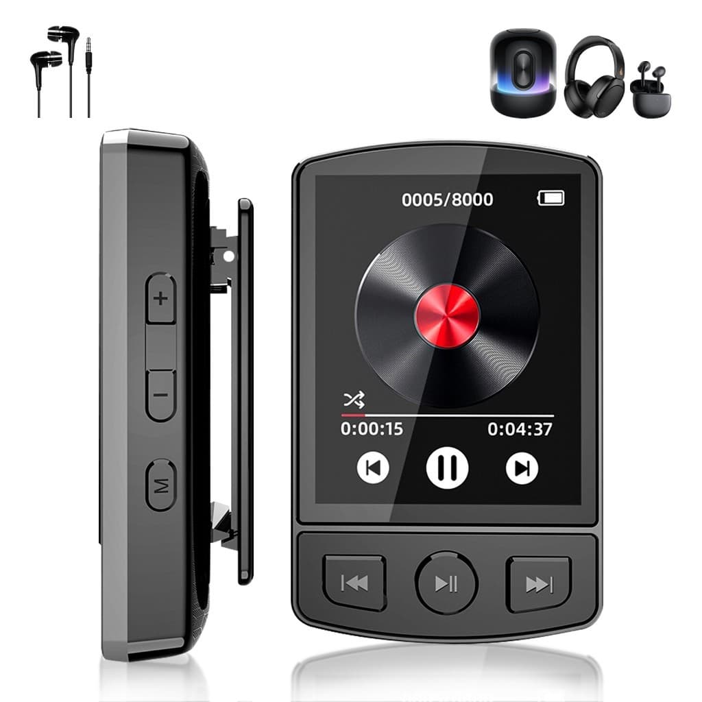 MP3/Mp4 Player , Tela De 1.8 Polegadas Rádio FM Mini Walkman , Clipe De Leitor De Música Esportiva