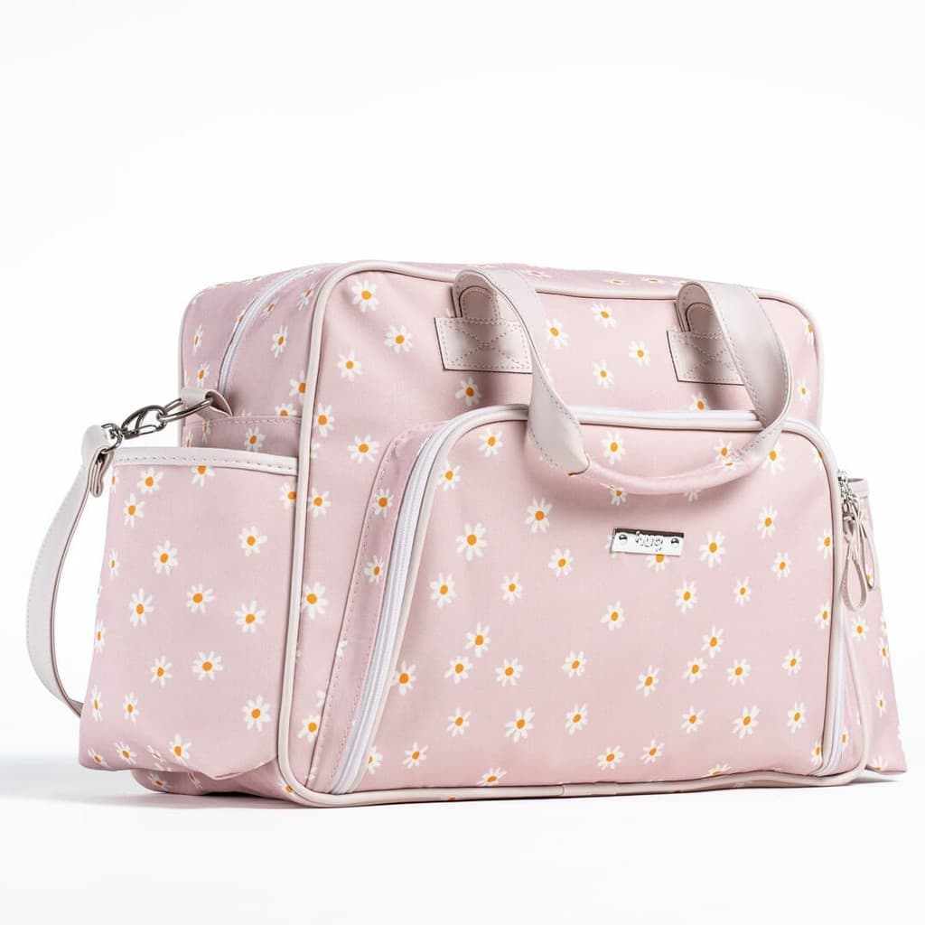 Bolsa Maternidade Grande HUG Original Margarida Rosa menina