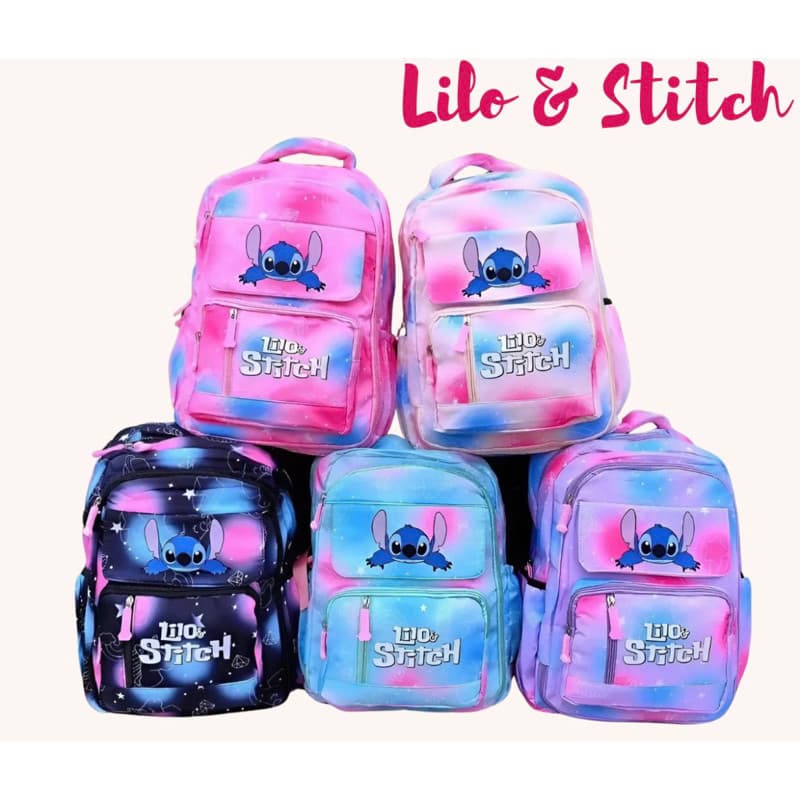 Mochila Escolar Stitch Infantil e Juvenil Mochila Escolar