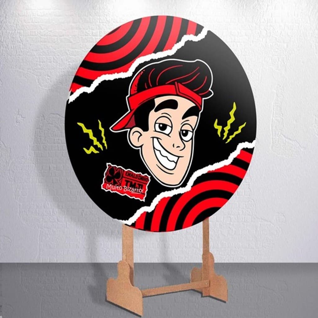 Painel Sublimado Capa Youtuber Enal Festa Infantil Estampa Redondo Mini ou Grande Enaldinho