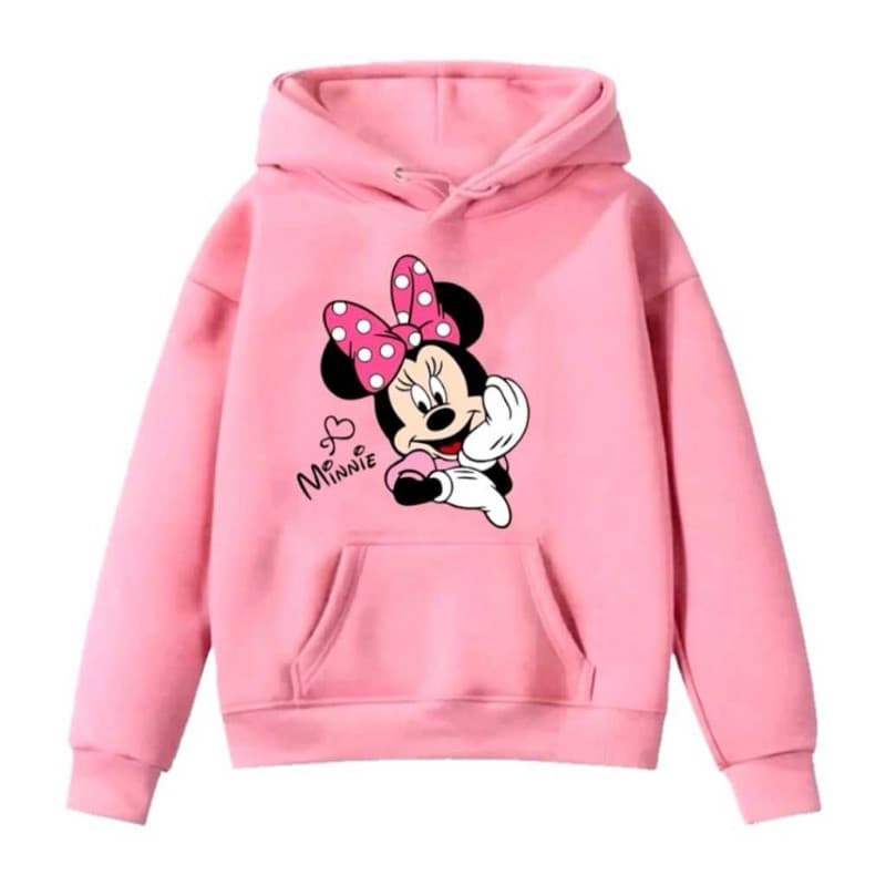 Moletom Canguru  Adulto Minnie Mouse Flanelado Algodão Alta Qualidade