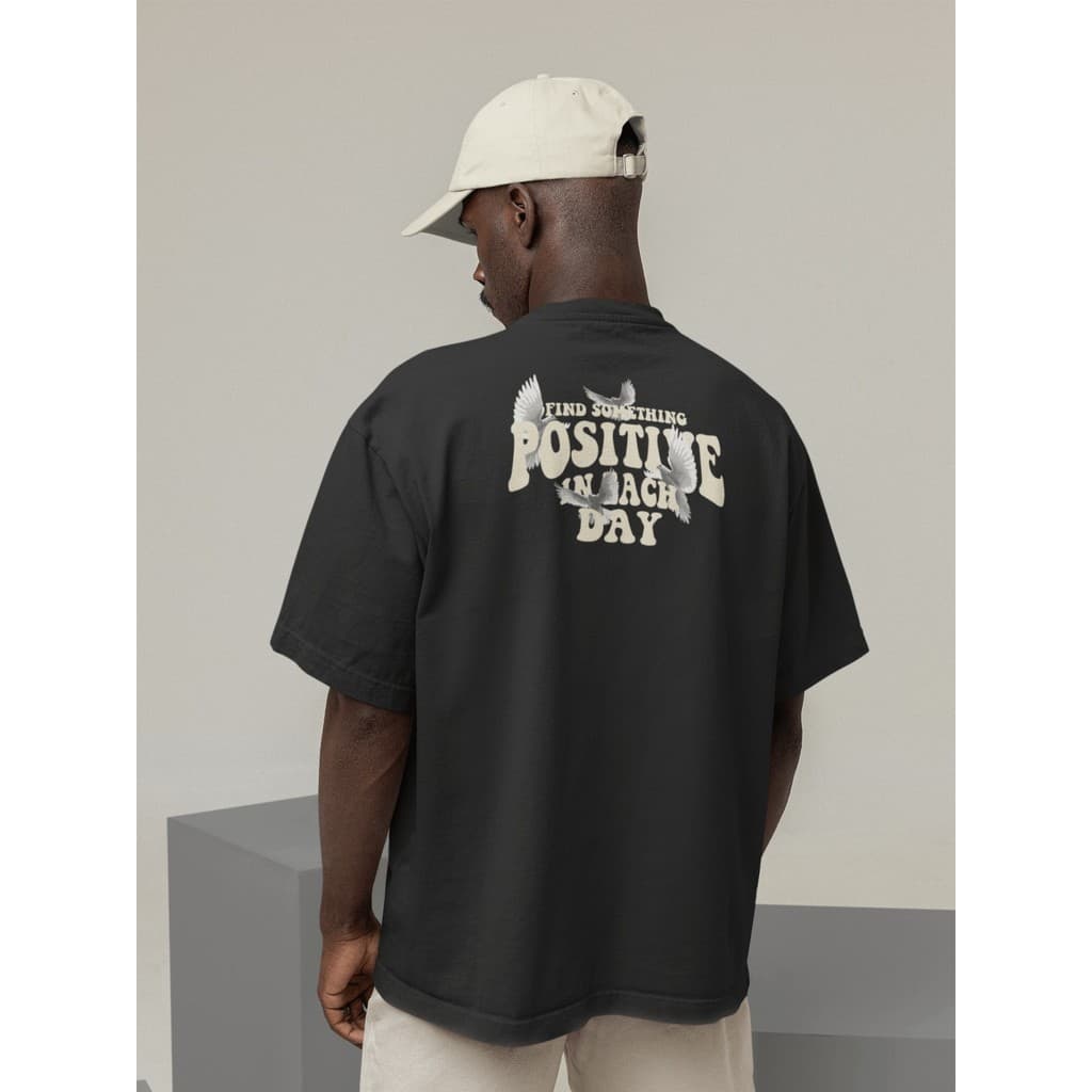 Camisa Camiseta Oversize Streetwear Masculino e Feminino para Treino e Dia a Dia Preto e Off Whte Estampado - ESTAMPADO