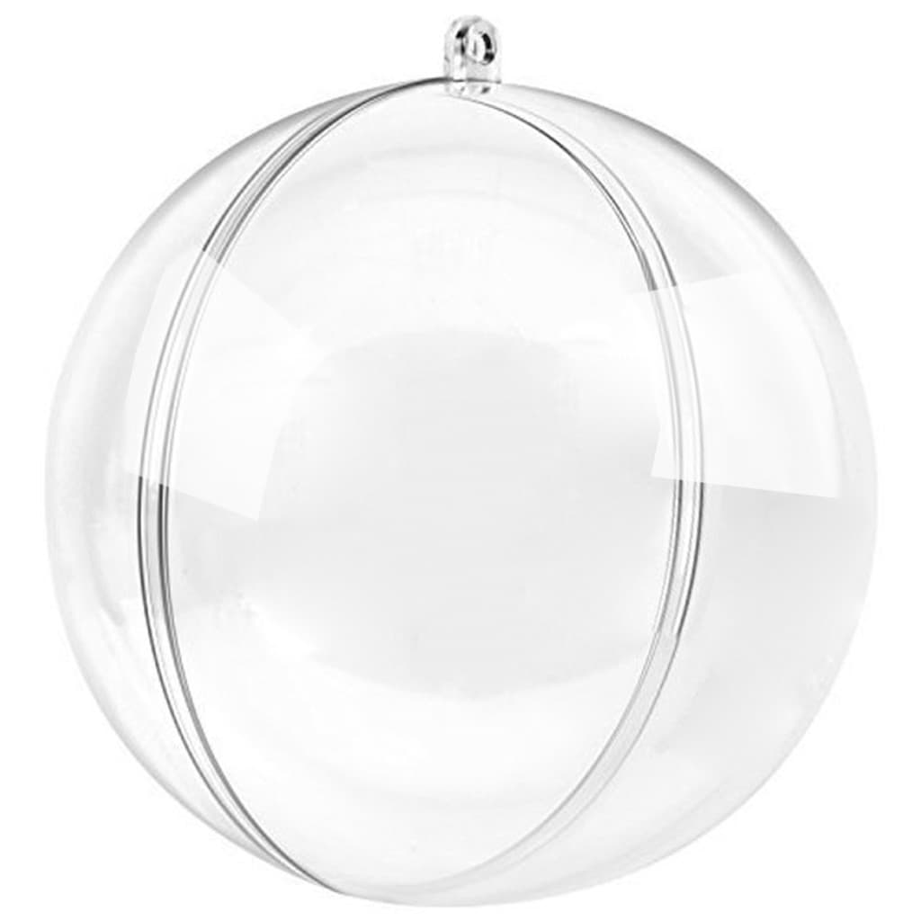 50 Esfera Acrílica  6.5 cm - Bola Acrílica - Enfeito Natal - Árvore - Porta Foto