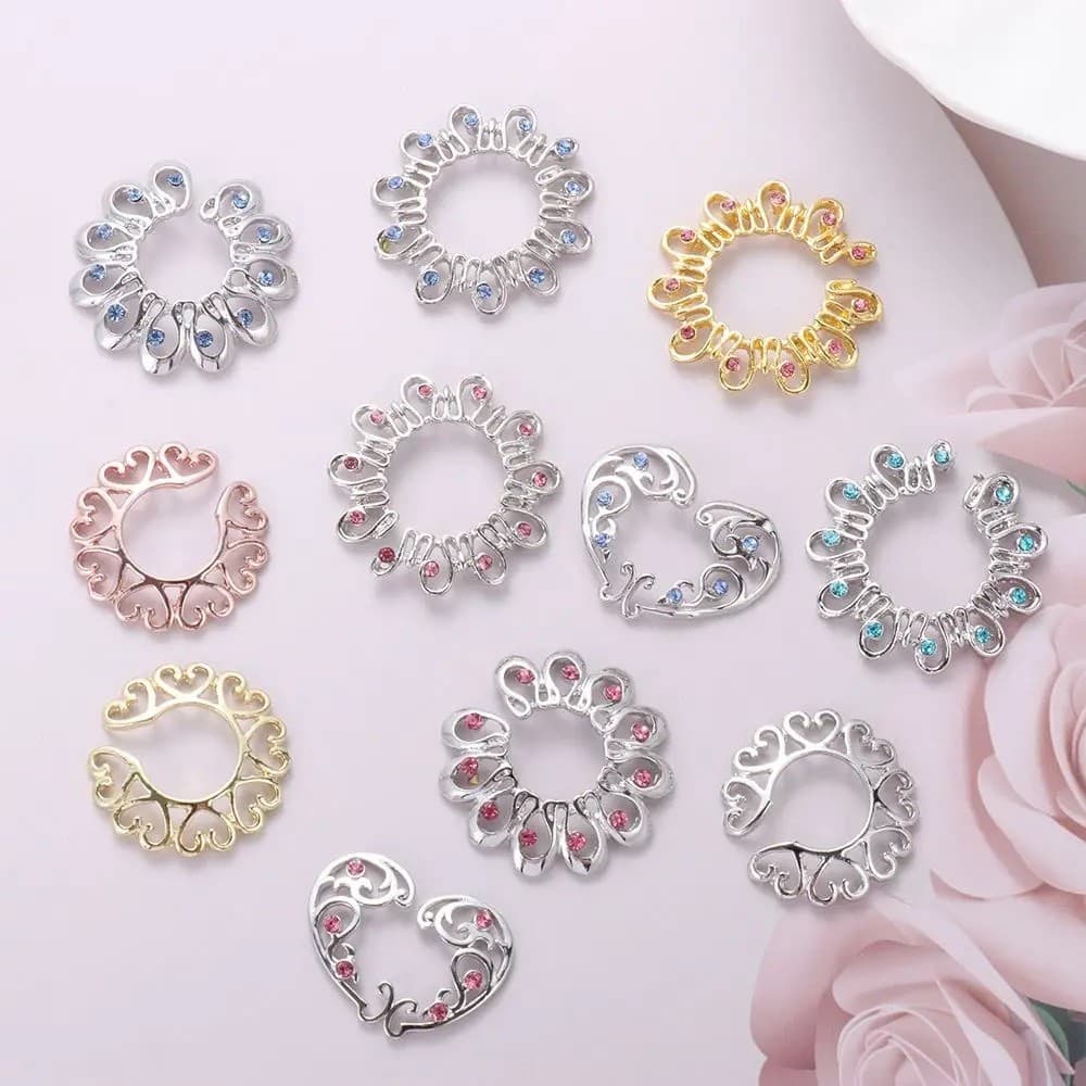 1 PC Piercing De Braçadeira De Mamilo Anel Falso Joias Corporais Acessórios Femininos Da Moda