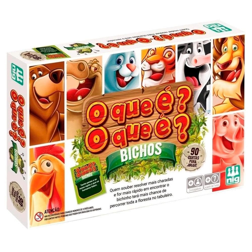 Jogo O Que É O Que É? Bichos Nig