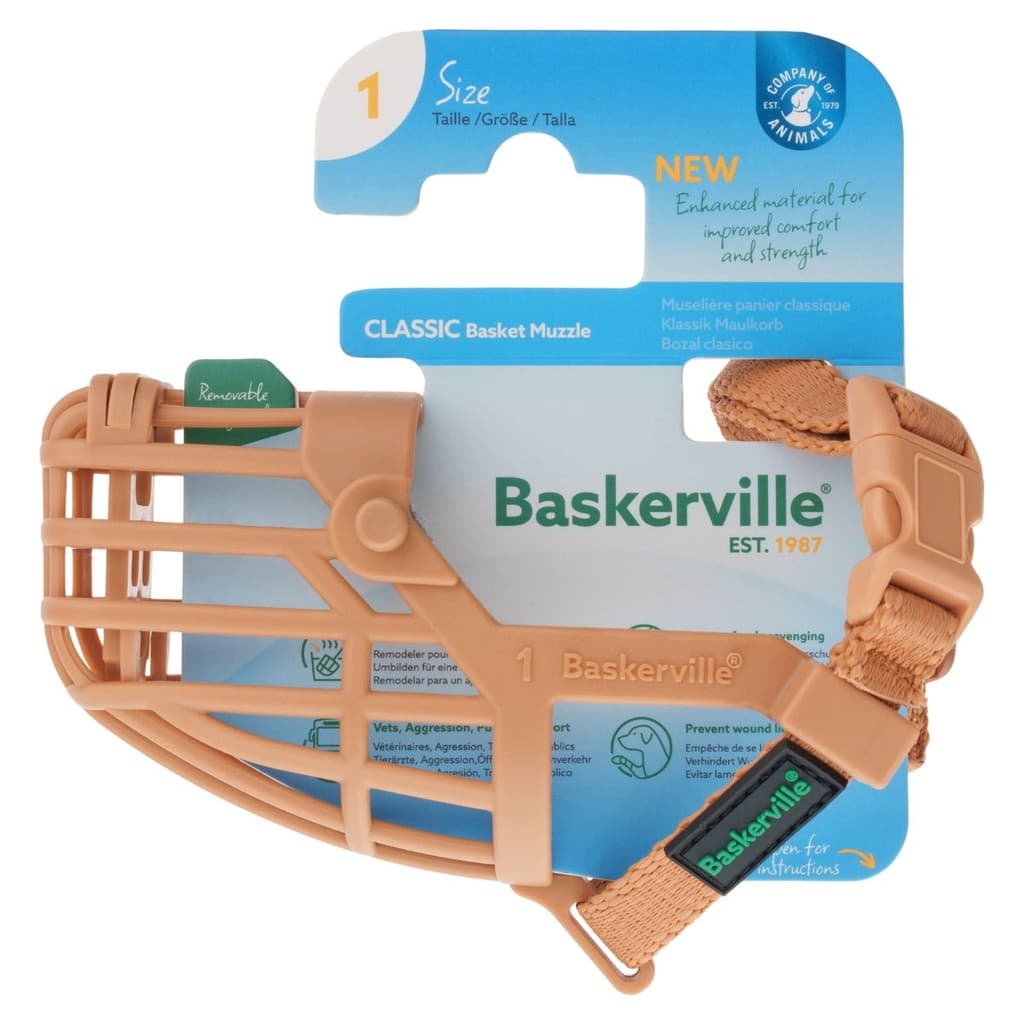 Focinheira para Cães Baskerville Classic Basket Tamanho 1