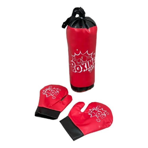 Brinquedo Kit Boxe Infantil Saco E Luva Importway Vermelho