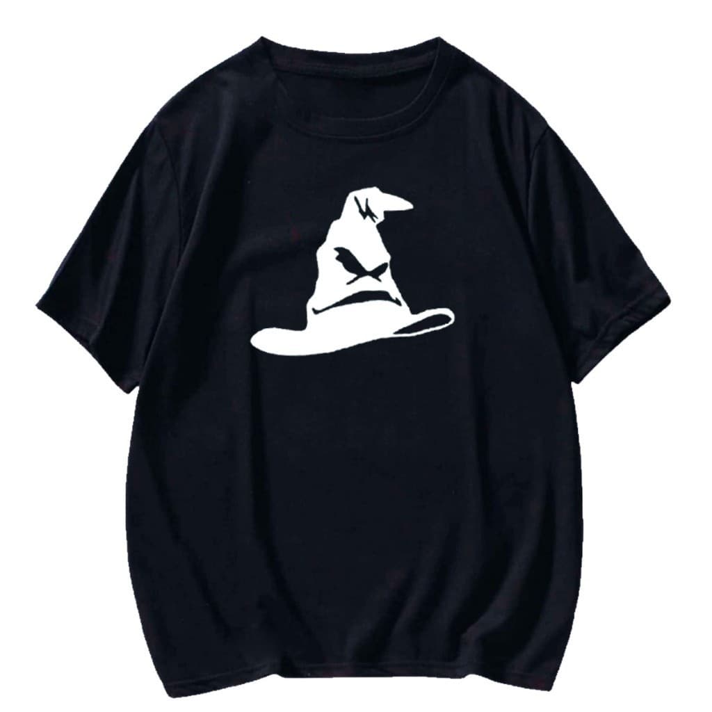 Camiseta Unissex DTF Harry Potter Chapéu Gola Redonda
