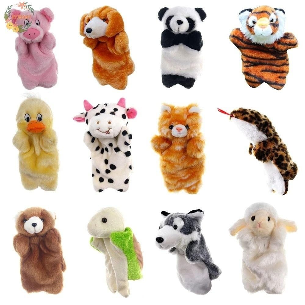 PEEWANY1 Fantoche De Mão Animal Koala Bebê Bichos De Pelúcia Educação Infantil Aprendizagem Fantoches De Crianças
