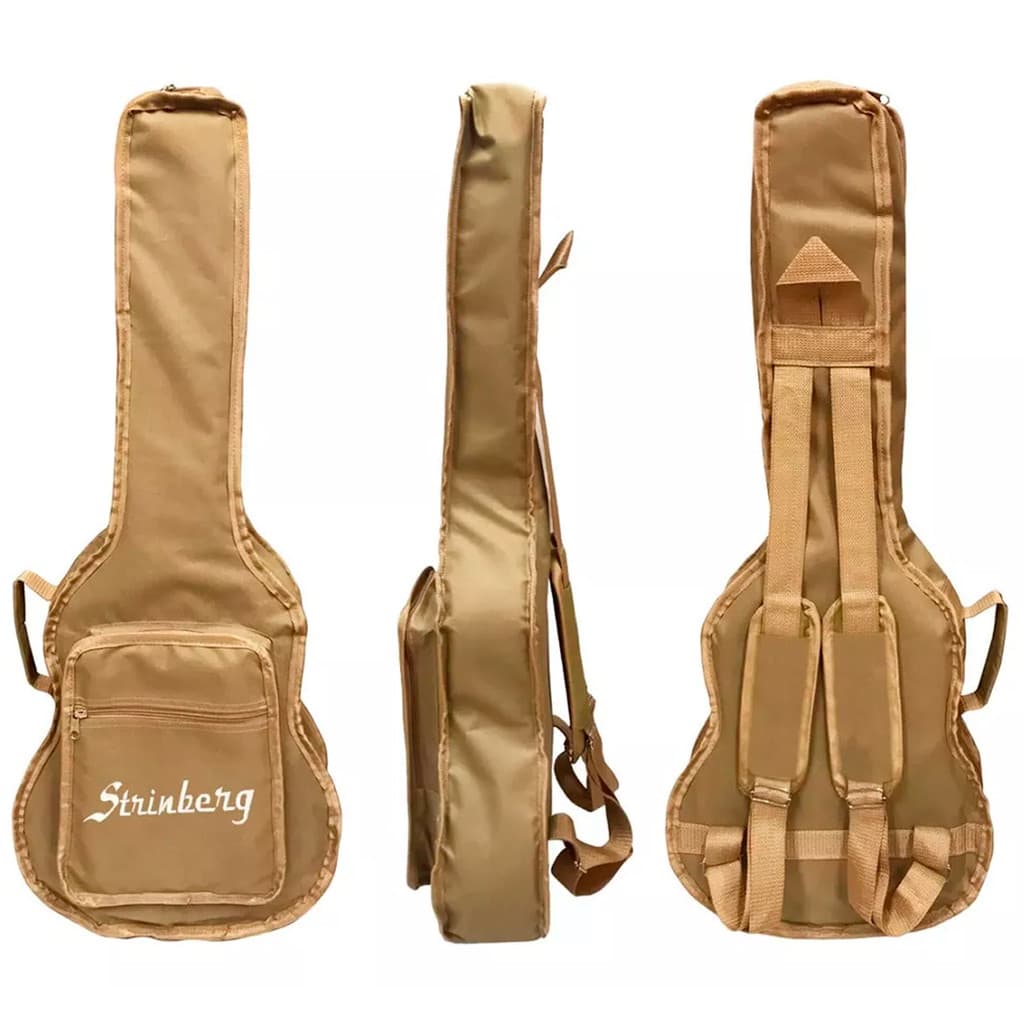 CAPA P/ VIOLÃO FOLK CARGO "STRINBERG" NY-600 BEGE