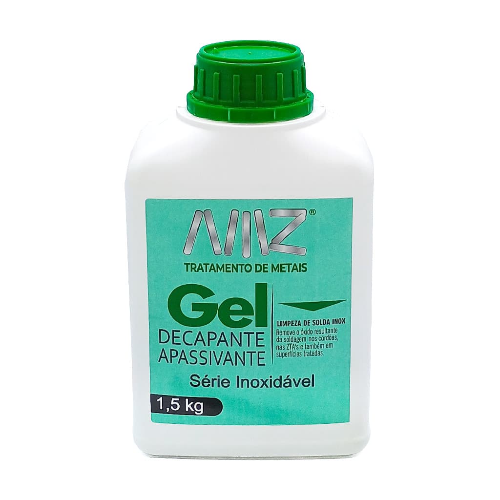 Gel Decapante Apassivante Amazônia Química Limpeza Aço Inox Cordão Solda Escapamento Moto 1,5 Kg