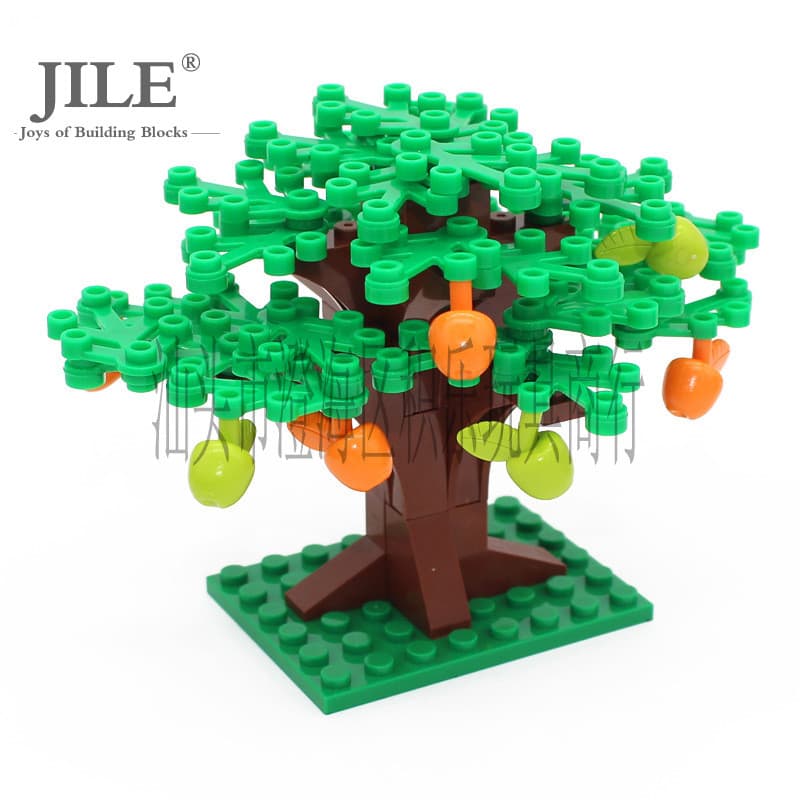 Peças lego Plantas , Folhas , Pequenas Árvores Conjunto De Blocos De Construção Brinquedos