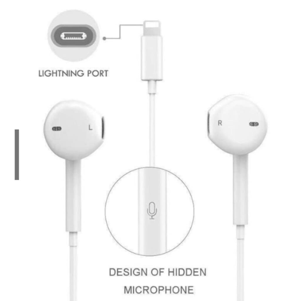 Fone de Ouvido Para iPhone Celular Bluetooth Alta Qualidade 7, 8 Plus, X, 11 Pro IPad sem caixa