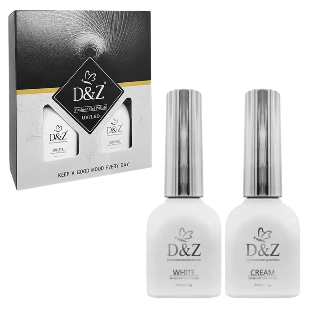 Kit Francesinha Esmalte Gel UV LED 24g D&Z Original Seca na Cabine