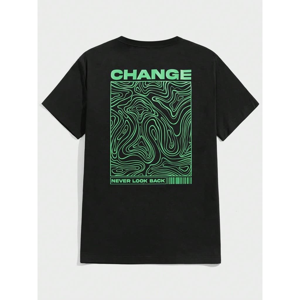 Camiseta Masculina Estampada Change Streetwear Camisa 100% Algodão Lançamento