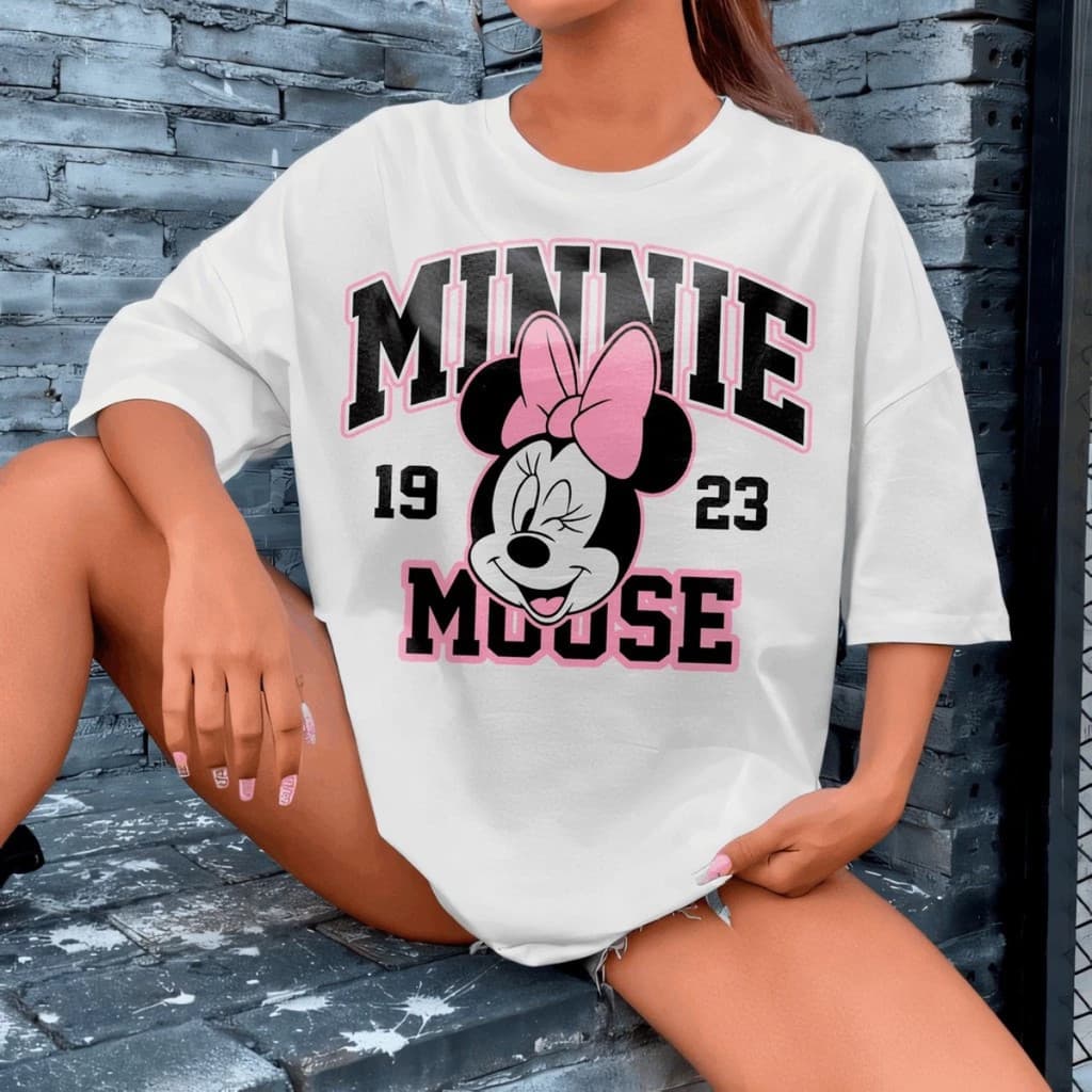 Camiseta Feminina Oversized Estampada Larga em Algodão Premium Alta Qualidade Envio Rápido