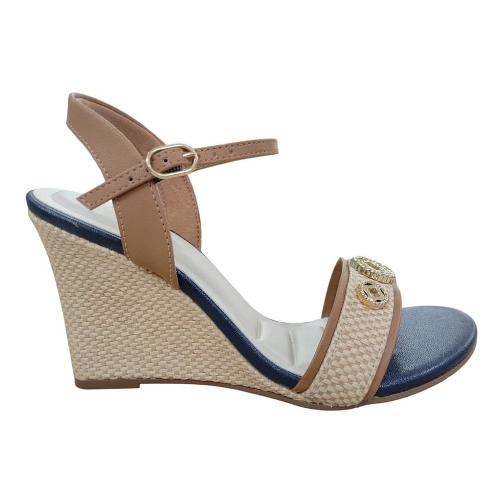 Sandalia Salto Anabela Alto 9cm Bebece T7579-782 Feminina