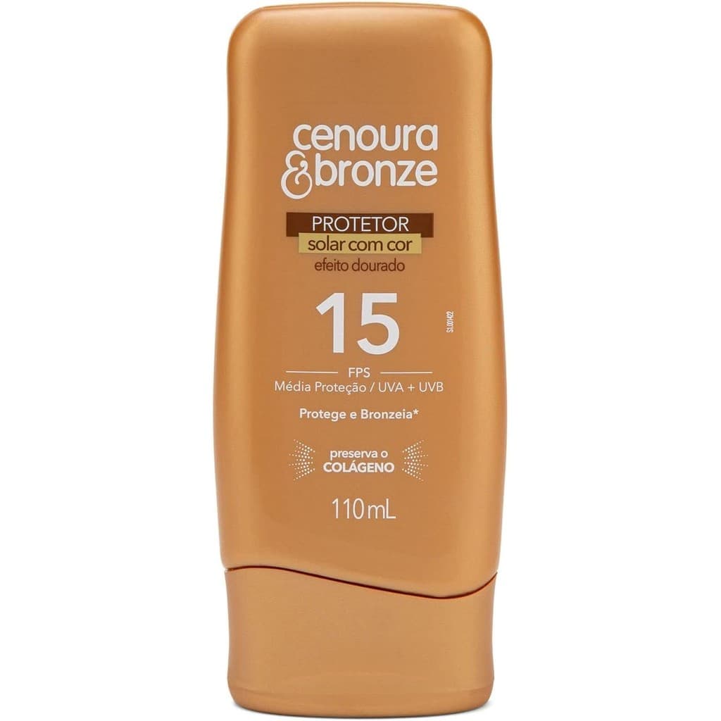 Cenoura e Bronze Protetor Solar Com Cor Fps15