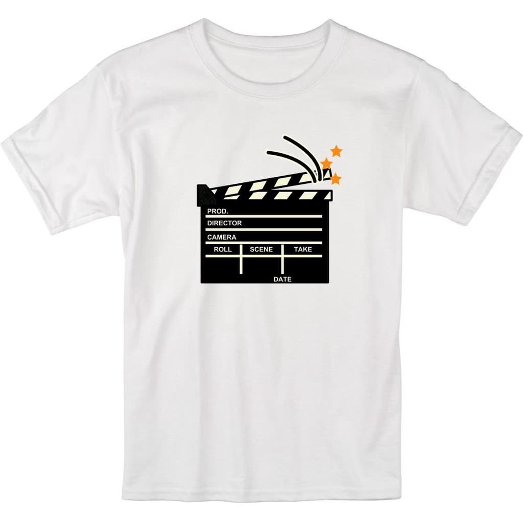 Linda T-shirt Camiseta Claquete Cinema Diretor Filmes Unissex Envio Rápido