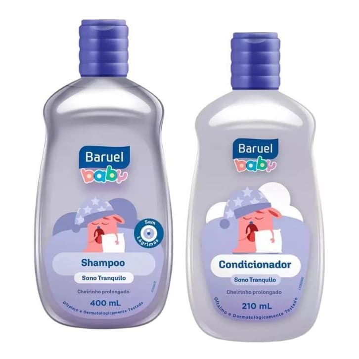 Kit Baruel Baby Shampoo 400ml + Condicionador 210ml Sono Tranquilo