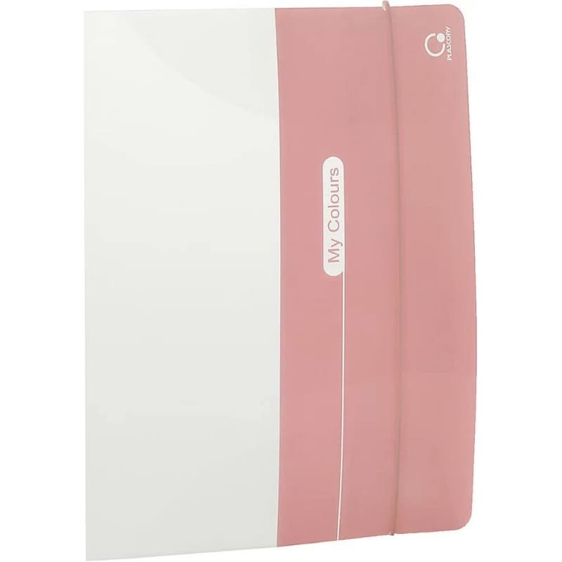 Pasta Aba Elástico, A4, Sem Dorso, Plástica Rosa, Plascony