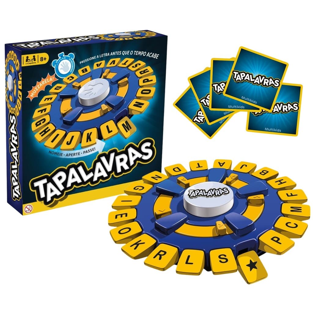 Jogo de Tabuleiro Tapalavras  Que Trava Letras Multikids