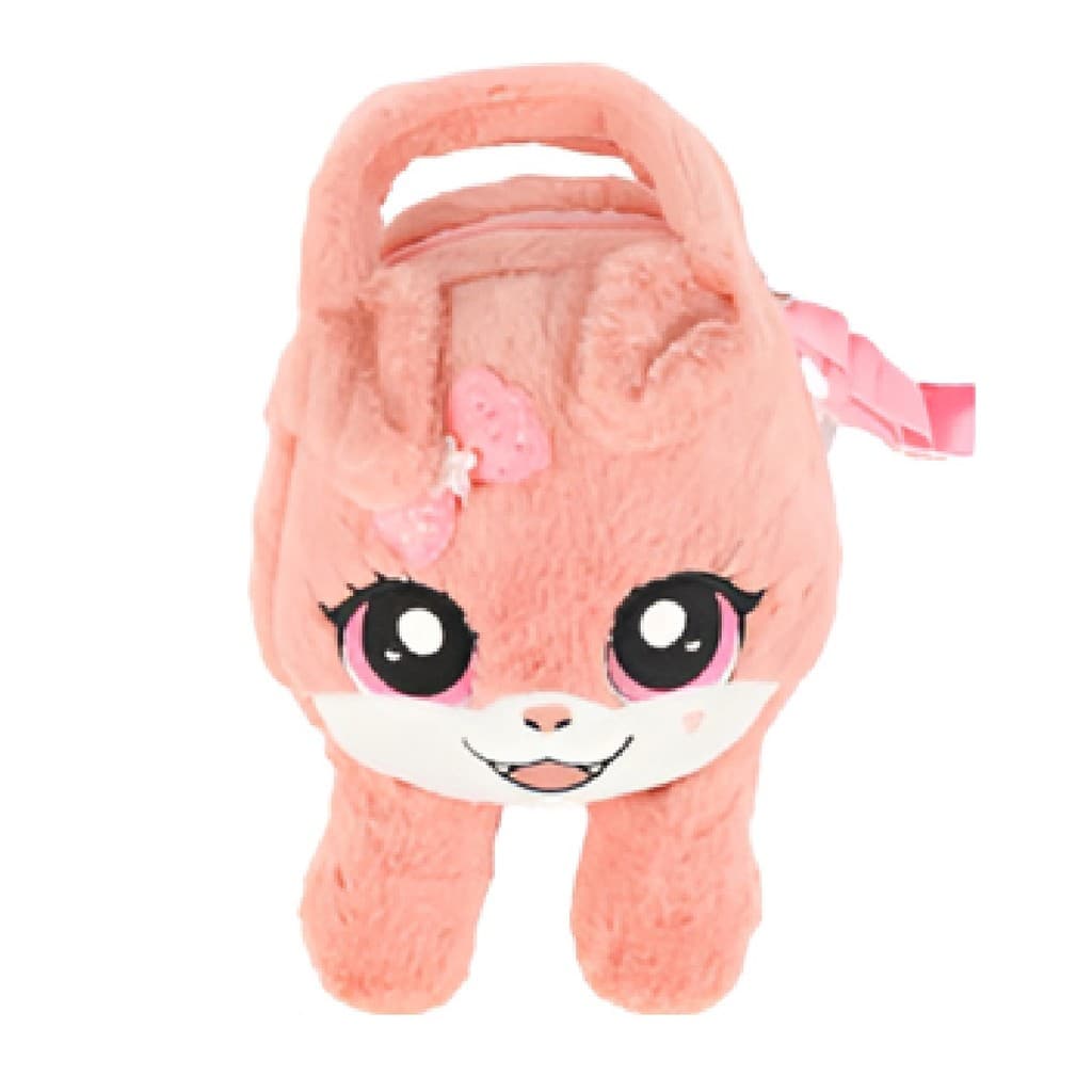 Mochila Infantil Pelucia Rosa Levanta As Orelhas Polibrinq Okay