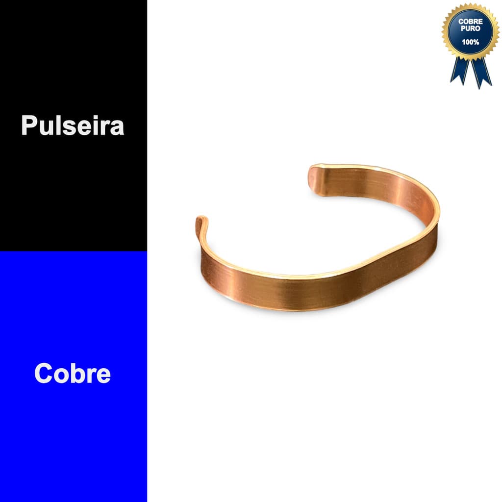 Pulseira Bracelete Cobre Puro Radiestesia Radionica Ayurveda