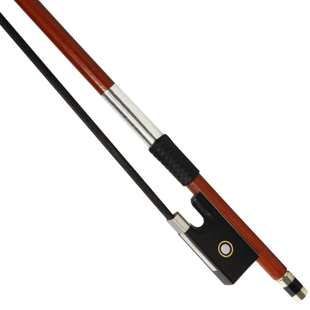 ARCO ESTUDANTE CROMADO PARA VIOLINO CRINA PRETA