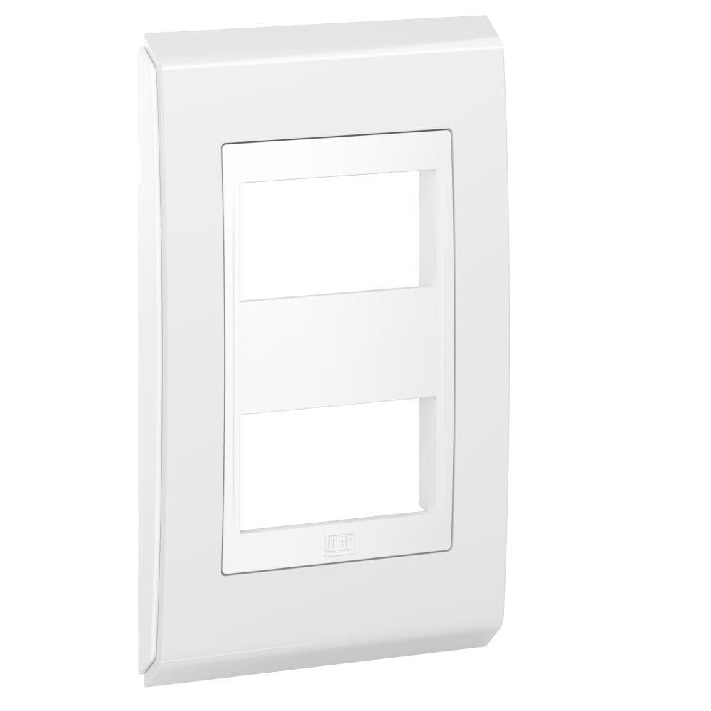 Placa 4x2 2 Posições Refinatto Style Branco Weg