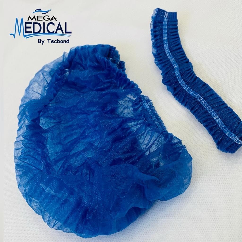 Touca Descartável em TNT - Azul Marinho 100un - c/ Anvisa