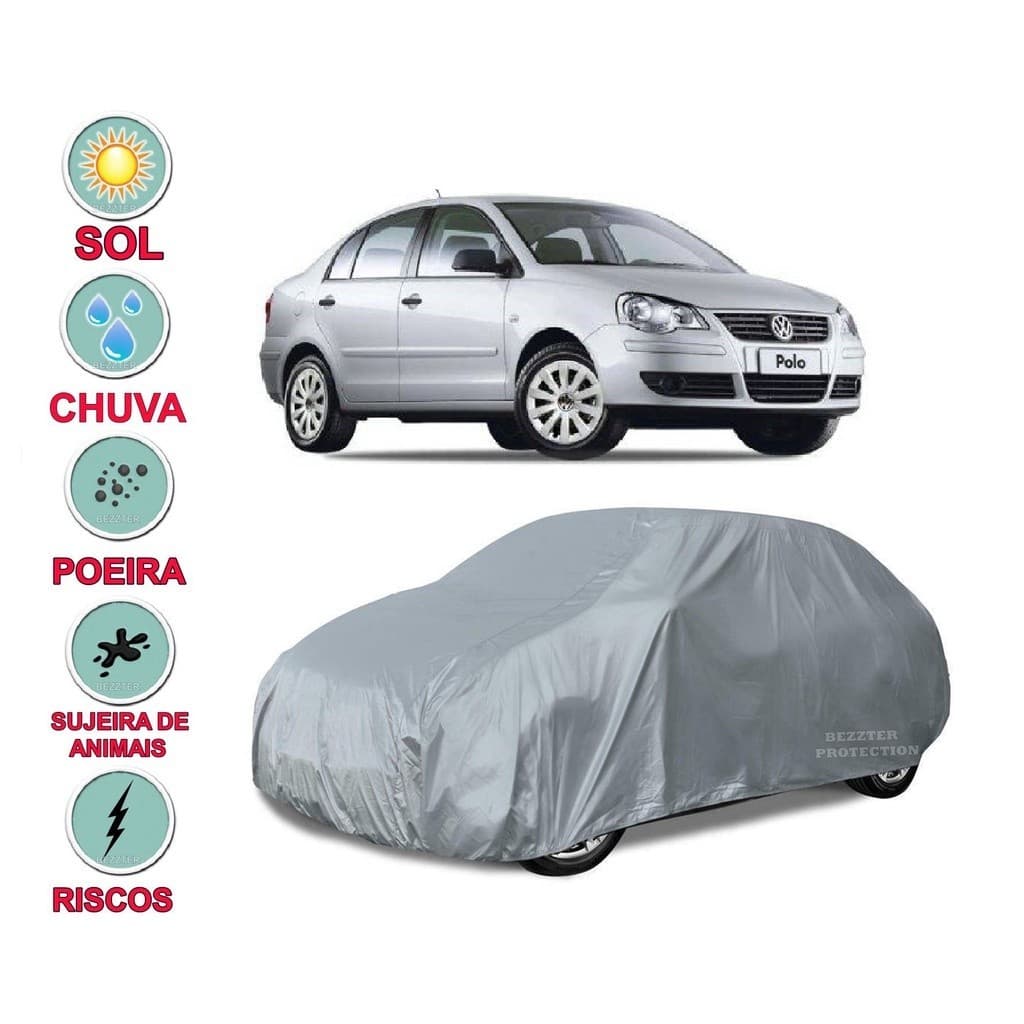 Capa cobrir carro Polo Hatch 100% Impermeável Proteção Total Bezzter Protection