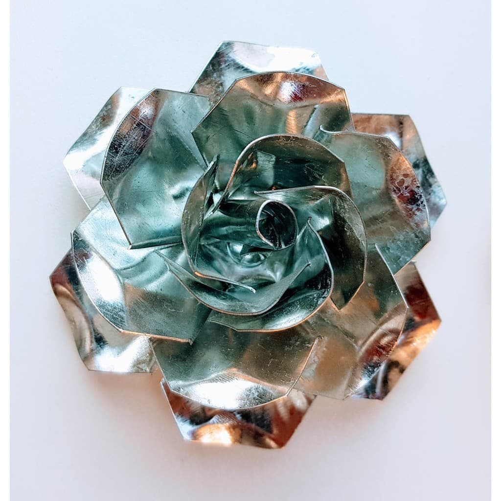 Flor  9cm de ferro para artesanato