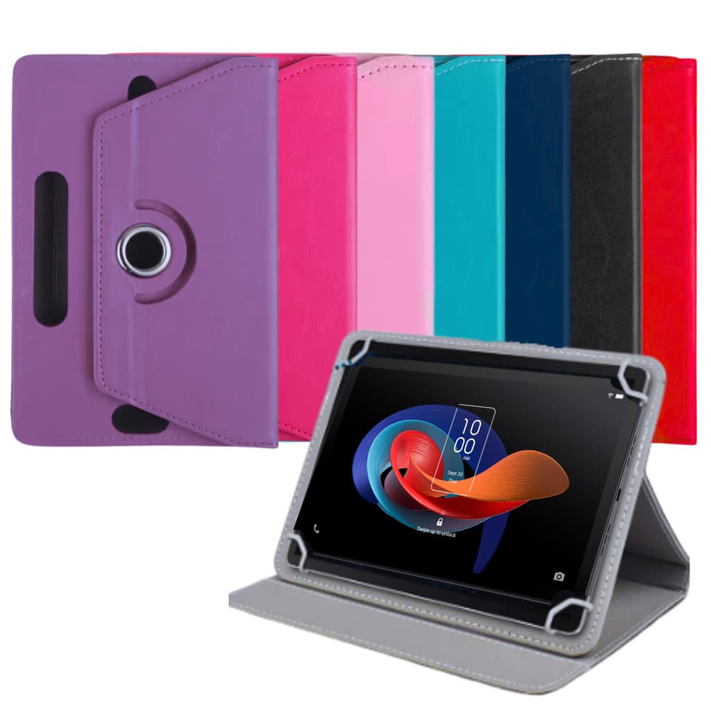 Capa Giratória Para Tablet TCL TAB 10 Gen 2 10 Polegadas Rosa Preto