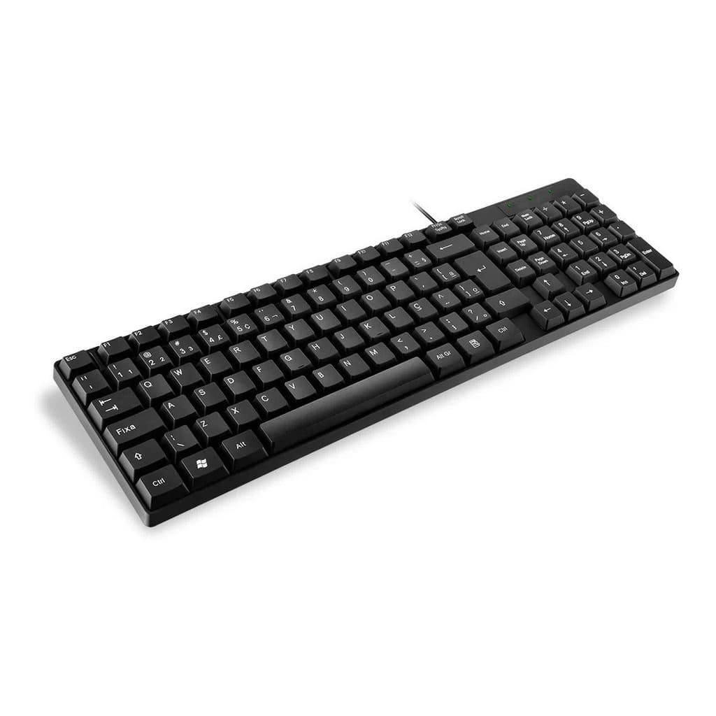 Teclado Usb Multilaser tf100 Slim Básico Preto