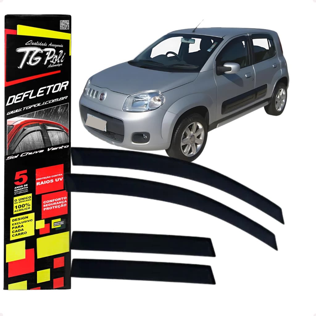 Calha De Chuva Uno Evo 4 Portas 2010 2011 2012 2013 2014 2015 2016 2017 A 2021 Original TG Poli