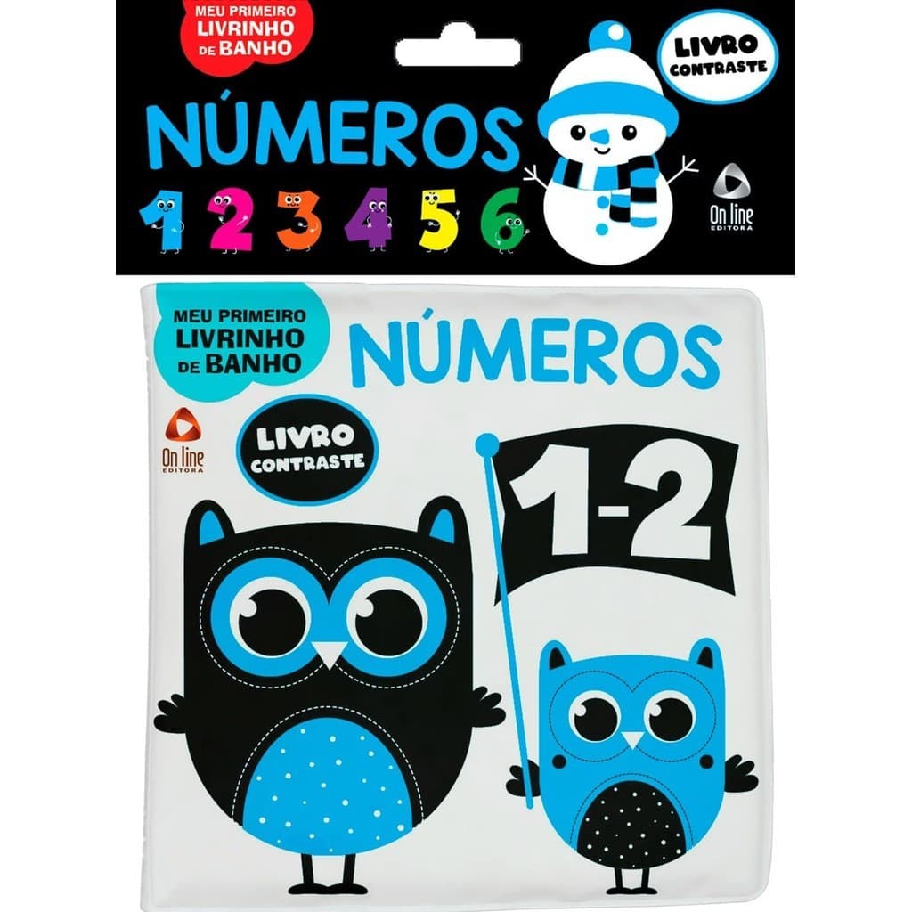 Livro Meu Primeiro Livrinho De Banho Contraste - Numeros