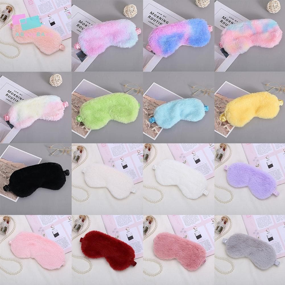 Abongbanghn Máscara De Dormir Venda Máscaras De Olho De Pelúcia Macia Bonito Amor Capa