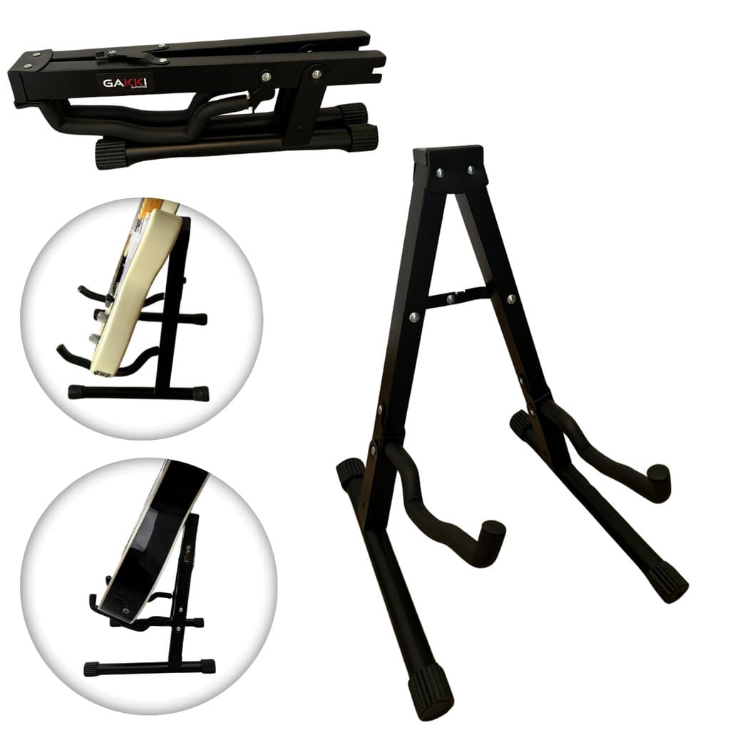 Suporte Chão Portátil Violão Guitarra ou Baixo Gakki G4022
